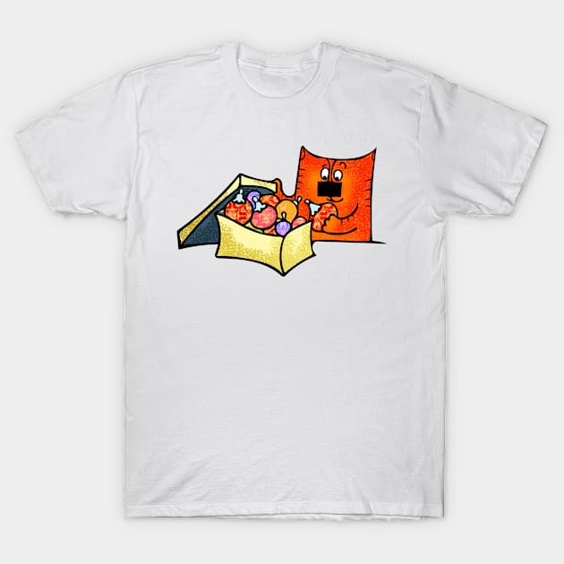 Cat and ornaments T-Shirt by maryglu